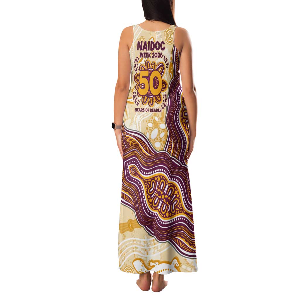 Brisbane Broncos NAIDOC Week 2026 Tank Maxi Dress First Nations of Australia Aboriginal Mascot Rugby