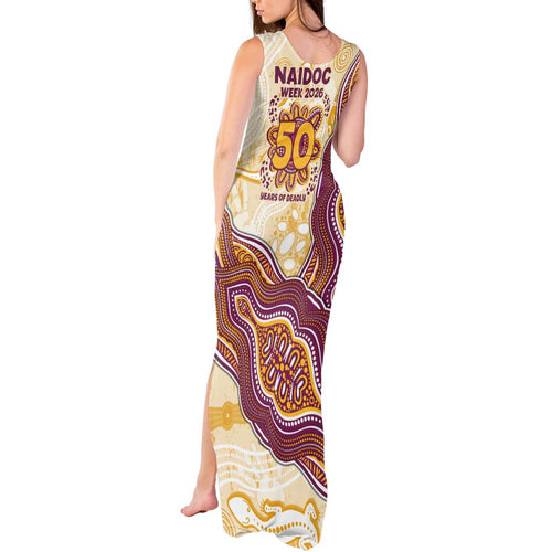 Brisbane Broncos NAIDOC Week 2026 Tank Maxi Dress First Nations of Australia Aboriginal Mascot Rugby