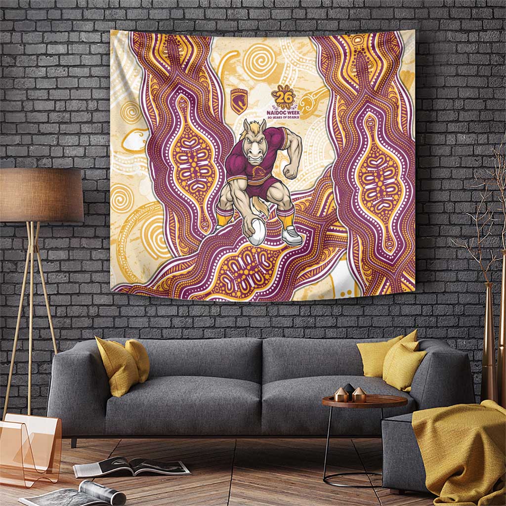 Brisbane Broncos NAIDOC Week 2026 Tapestry First Nations of Australia Aboriginal Mascot Rugby