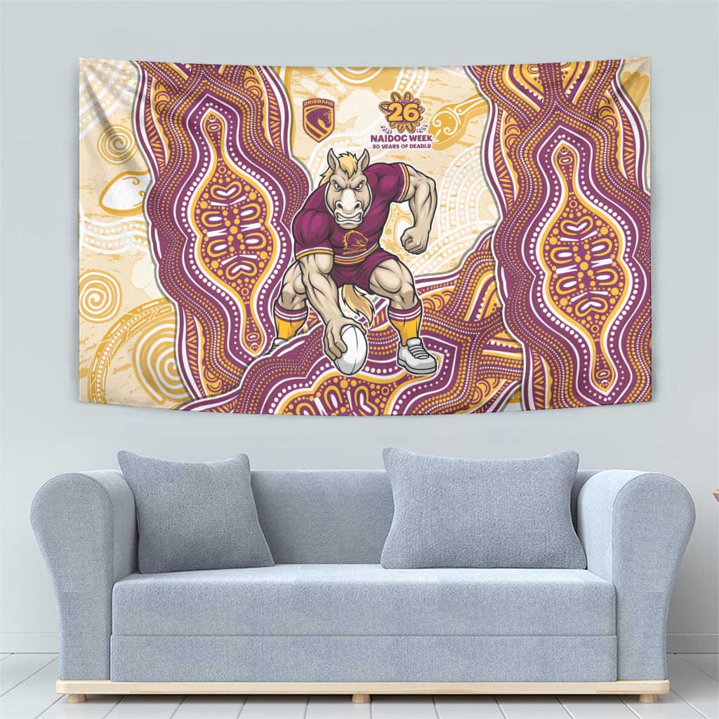 Brisbane Broncos NAIDOC Week 2026 Tapestry First Nations of Australia Aboriginal Mascot Rugby
