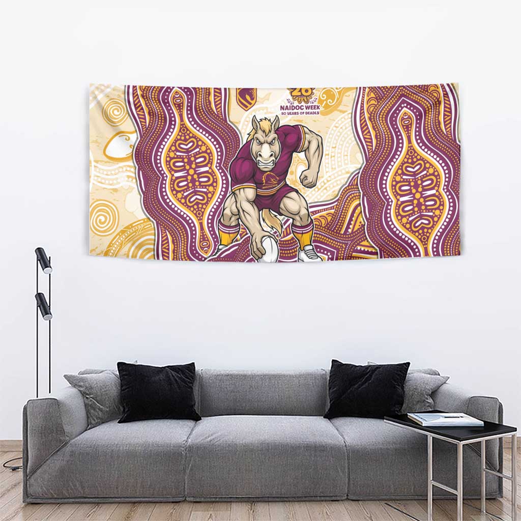 Brisbane Broncos NAIDOC Week 2026 Tapestry First Nations of Australia Aboriginal Mascot Rugby