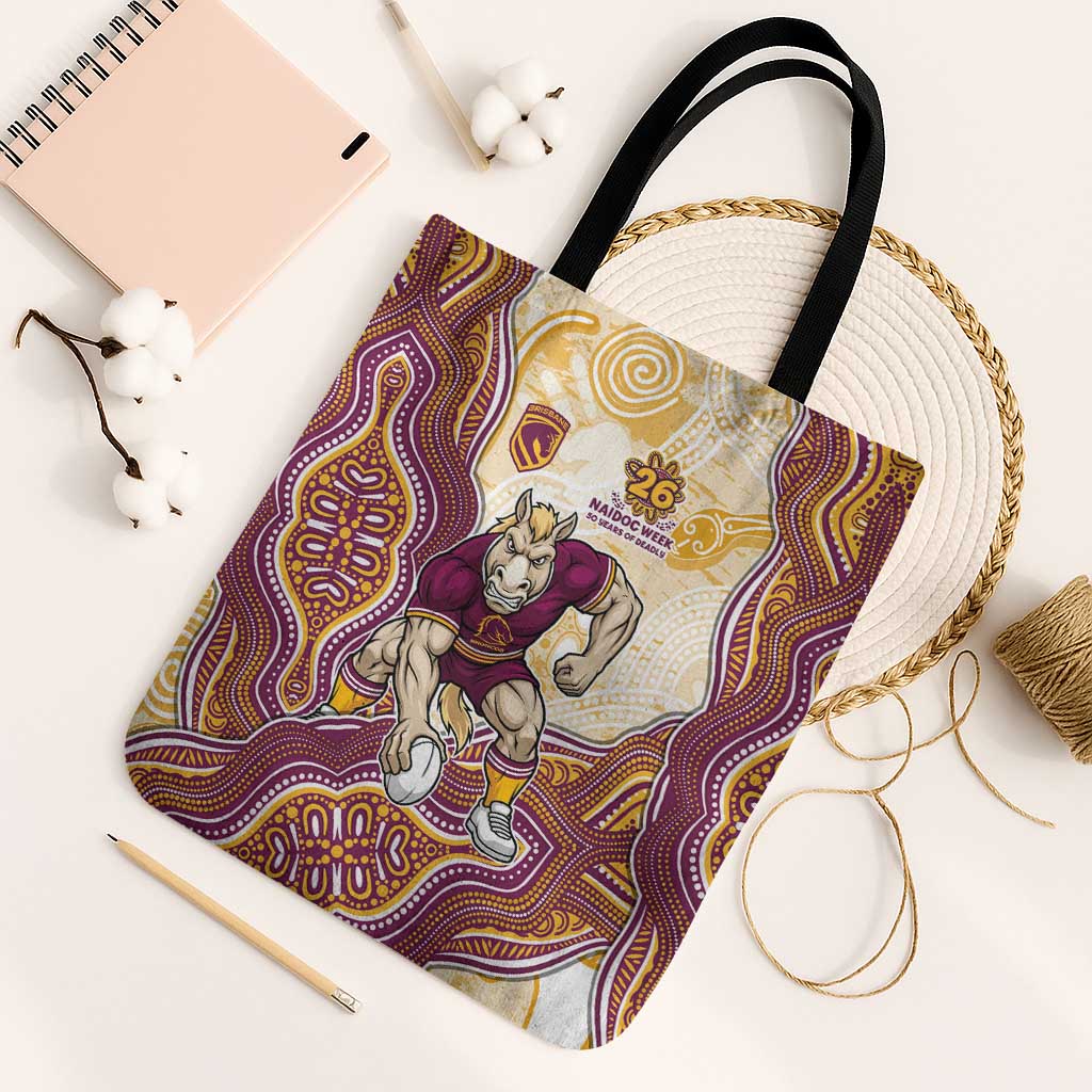 Brisbane Broncos NAIDOC Week 2026 Tote Bag First Nations of Australia Aboriginal Mascot Rugby