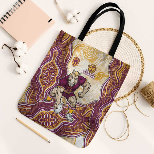 Brisbane Broncos NAIDOC Week 2026 Tote Bag First Nations of Australia Aboriginal Mascot Rugby