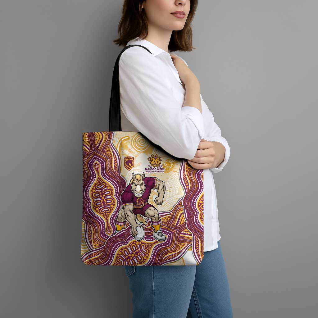 Brisbane Broncos NAIDOC Week 2026 Tote Bag First Nations of Australia Aboriginal Mascot Rugby