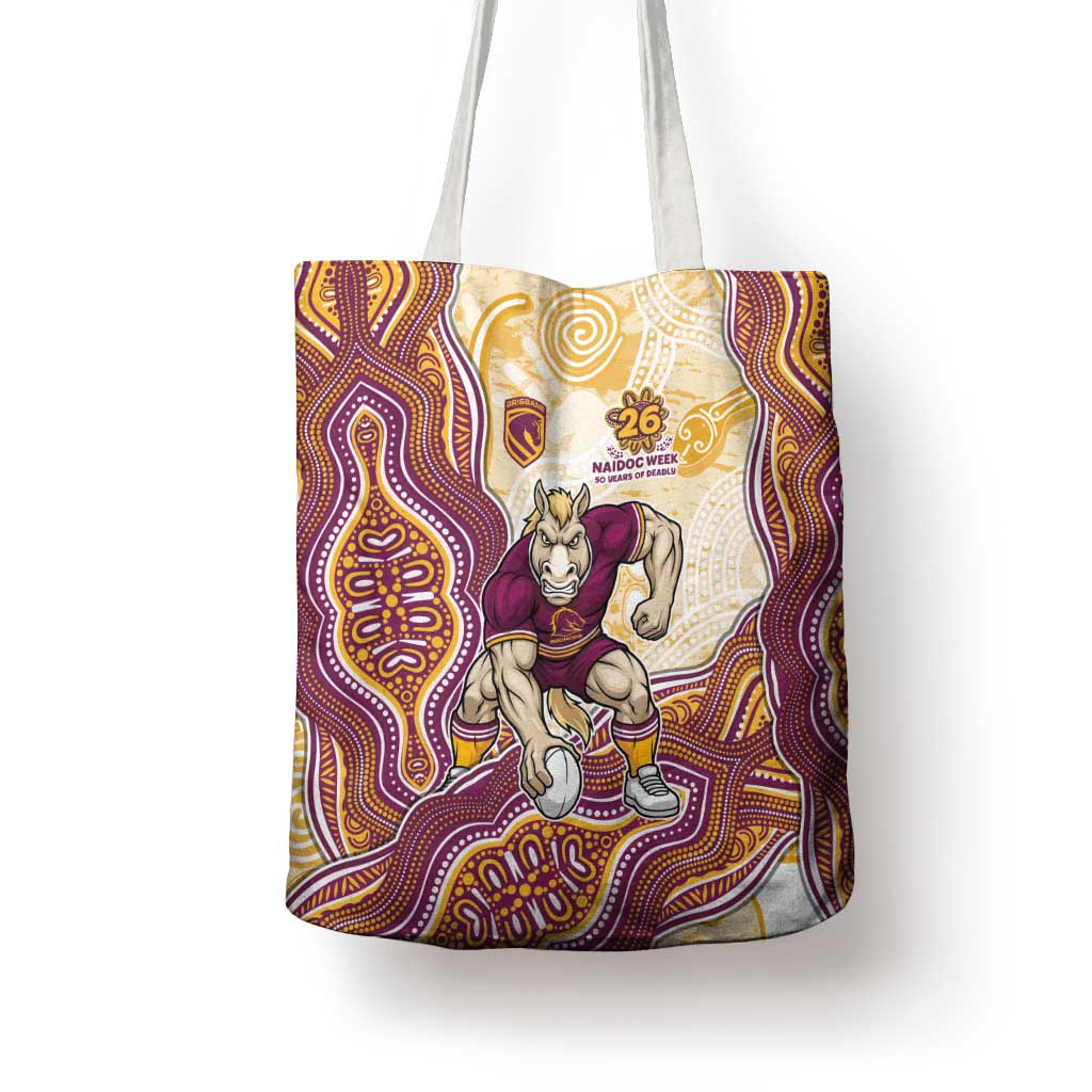 Brisbane Broncos NAIDOC Week 2026 Tote Bag First Nations of Australia Aboriginal Mascot Rugby