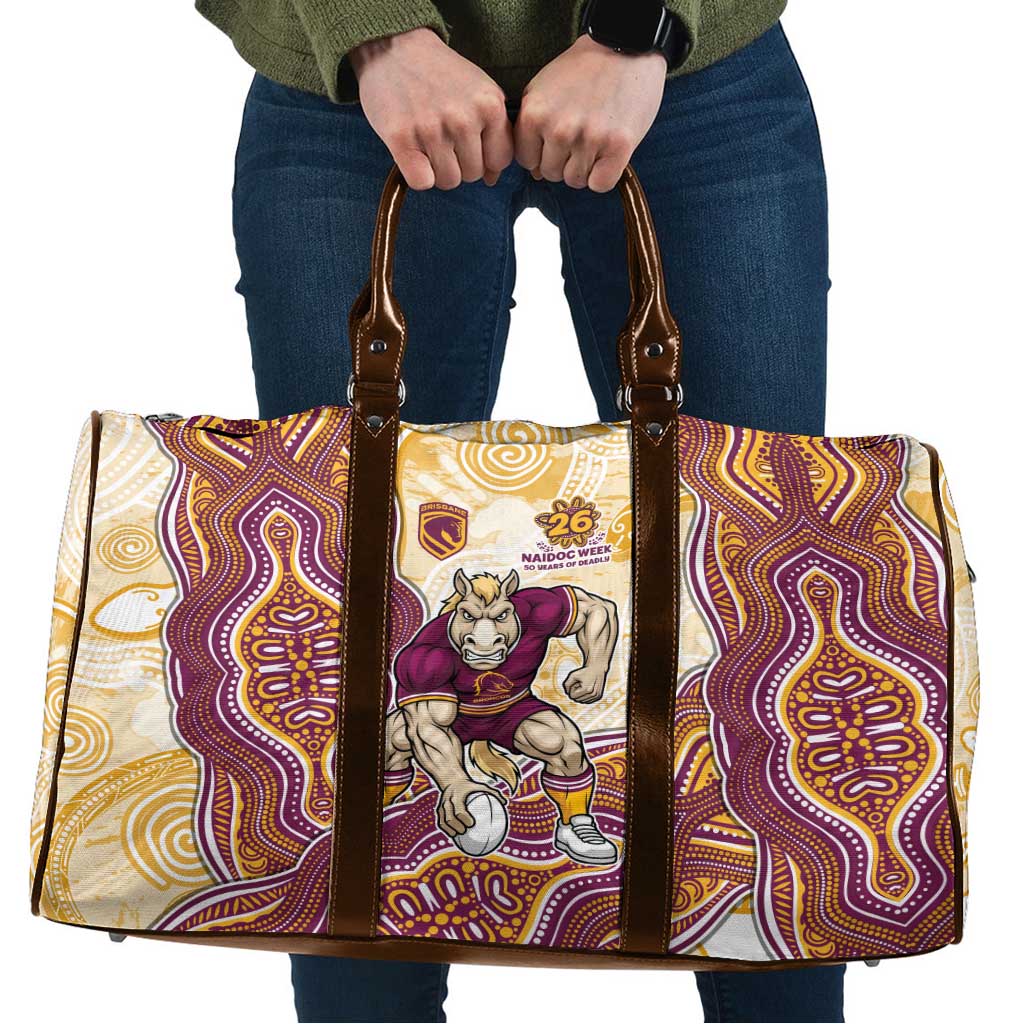 Brisbane Broncos NAIDOC Week 2026 Travel Bag First Nations of Australia Aboriginal Mascot Rugby