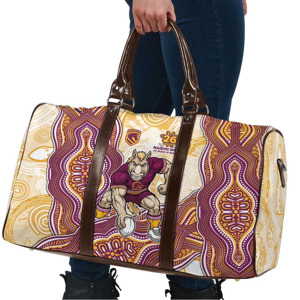 Brisbane Broncos NAIDOC Week 2026 Travel Bag First Nations of Australia Aboriginal Mascot Rugby