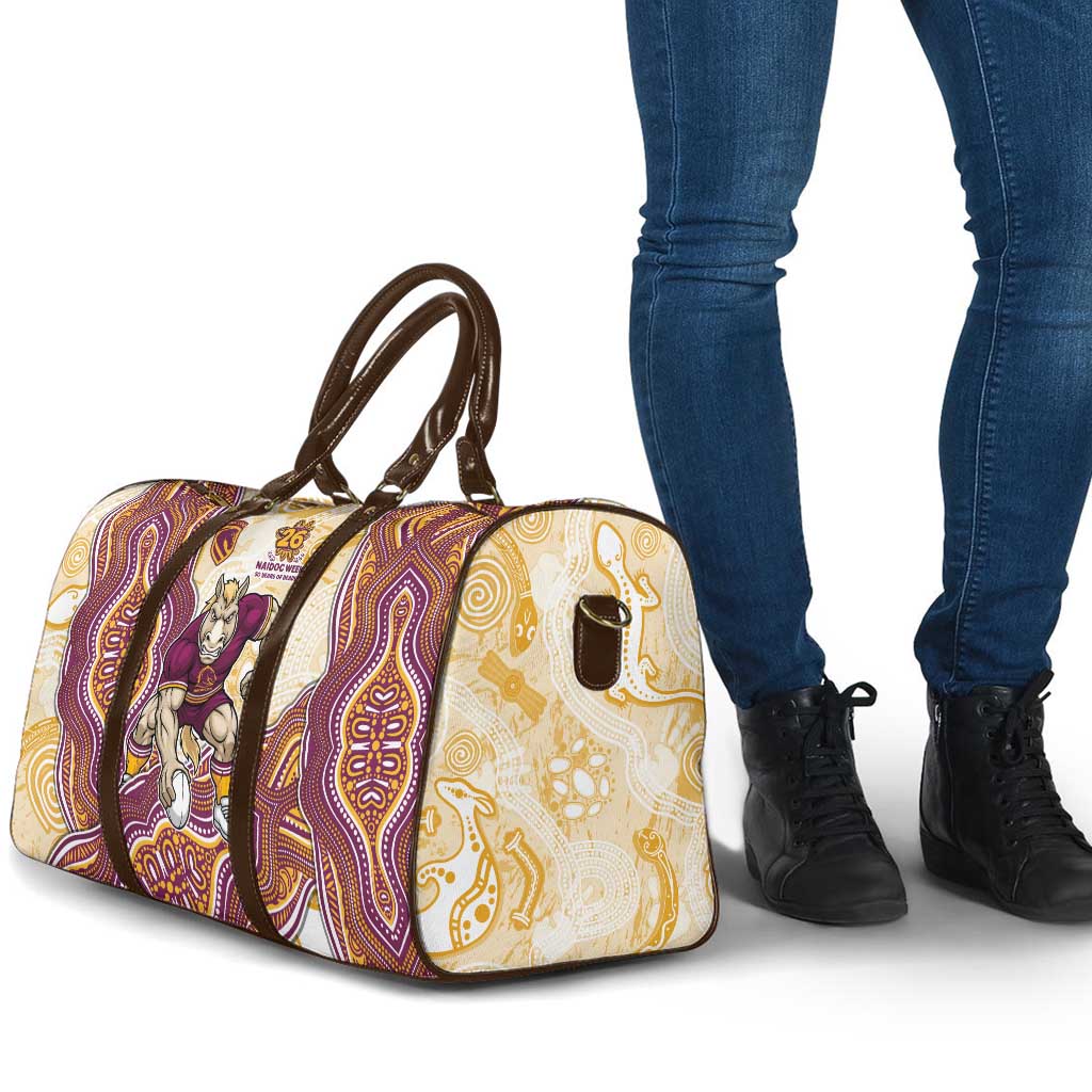 Brisbane Broncos NAIDOC Week 2026 Travel Bag First Nations of Australia Aboriginal Mascot Rugby