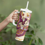 Brisbane Broncos NAIDOC Week 2026 Tumbler With Handle First Nations of Australia Aboriginal Mascot Rugby