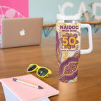 Brisbane Broncos NAIDOC Week 2026 Tumbler With Handle First Nations of Australia Aboriginal Mascot Rugby