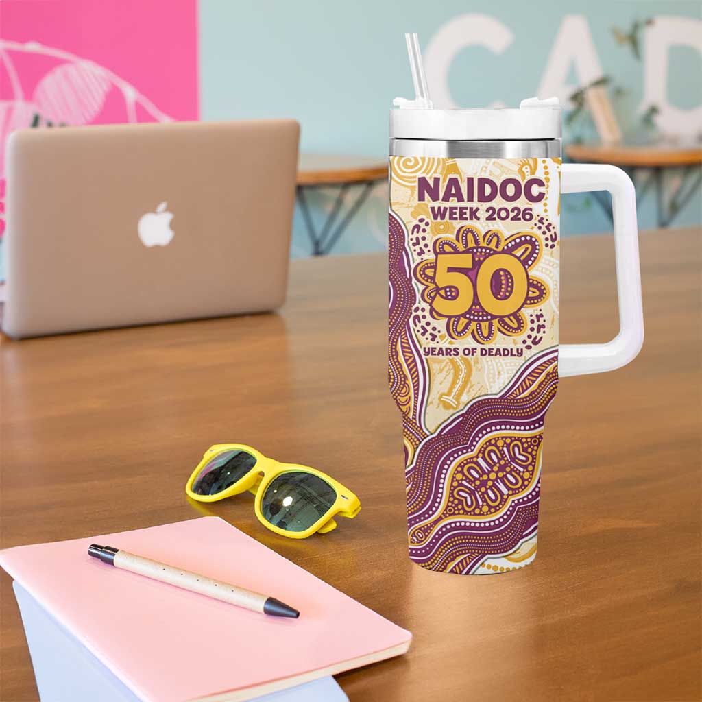 Brisbane Broncos NAIDOC Week 2026 Tumbler With Handle First Nations of Australia Aboriginal Mascot Rugby