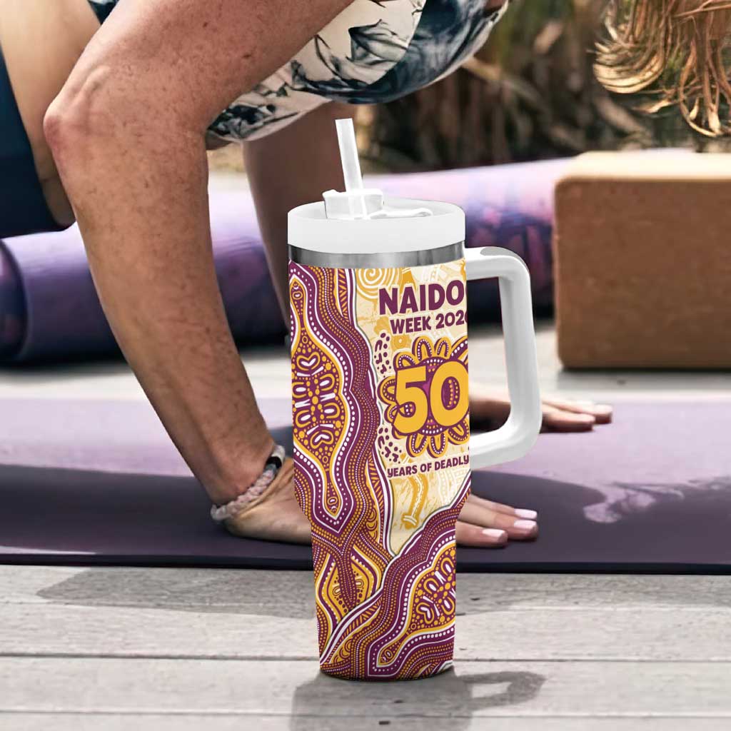 Brisbane Broncos NAIDOC Week 2026 Tumbler With Handle First Nations of Australia Aboriginal Mascot Rugby