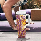 Brisbane Broncos NAIDOC Week 2026 Tumbler With Handle First Nations of Australia Aboriginal Mascot Rugby
