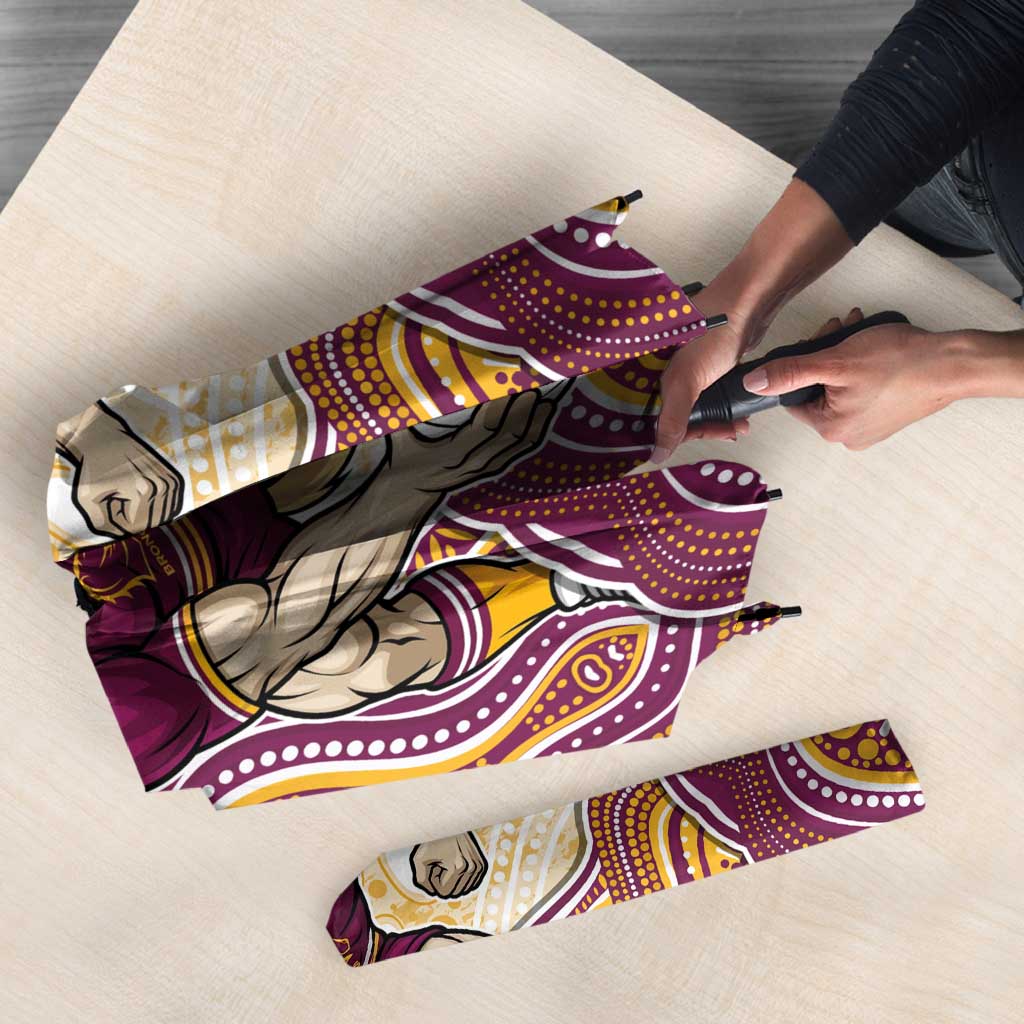 Brisbane Broncos NAIDOC Week 2026 Umbrella First Nations of Australia Aboriginal Mascot Rugby