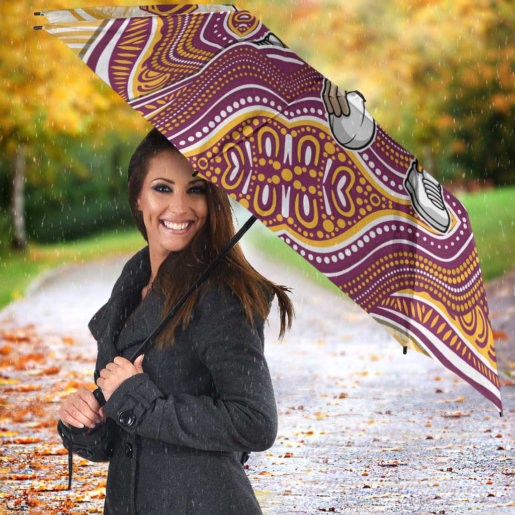 Brisbane Broncos NAIDOC Week 2026 Umbrella First Nations of Australia Aboriginal Mascot Rugby
