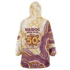 Brisbane Broncos NAIDOC Week 2026 Wearable Blanket Hoodie First Nations of Australia Aboriginal Mascot Rugby