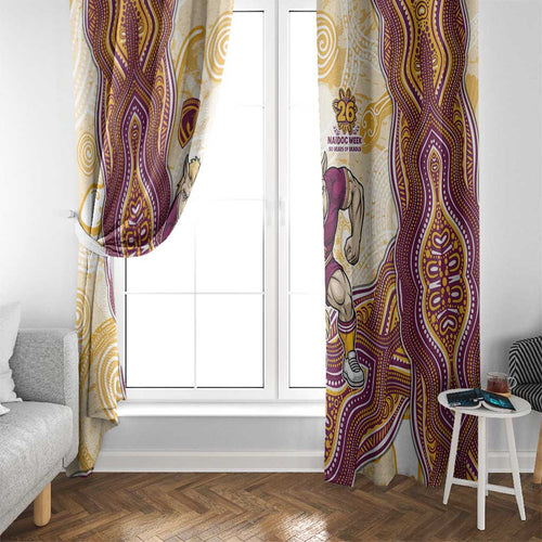 Brisbane Broncos NAIDOC Week 2026 Window Curtain First Nations of Australia Aboriginal Mascot Rugby