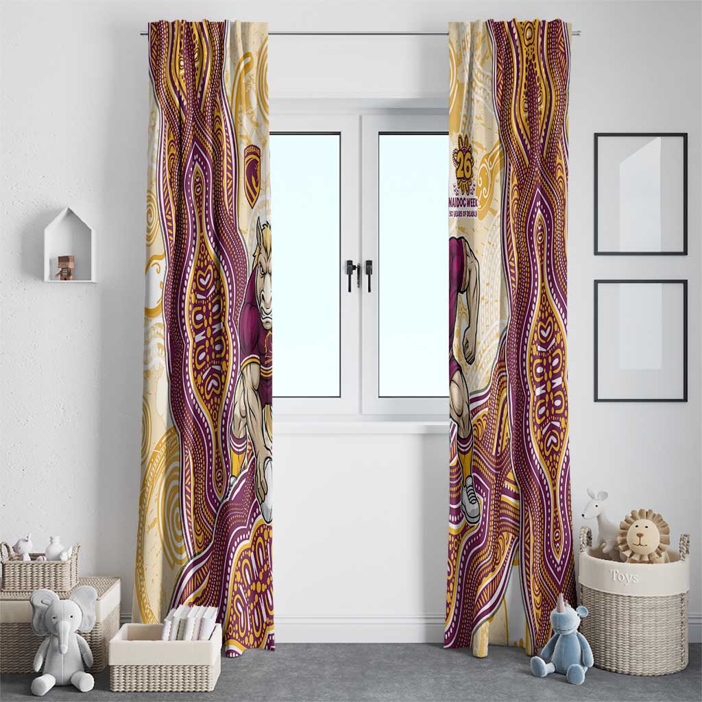 Brisbane Broncos NAIDOC Week 2026 Window Curtain First Nations of Australia Aboriginal Mascot Rugby