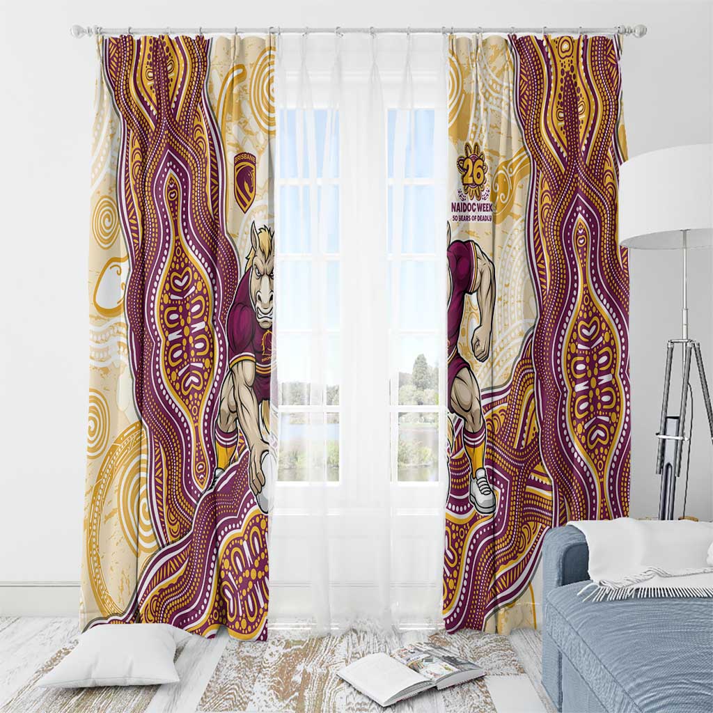 Brisbane Broncos NAIDOC Week 2026 Window Curtain First Nations of Australia Aboriginal Mascot Rugby