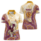 Brisbane Broncos NAIDOC Week 2026 Women Polo Shirt First Nations of Australia Aboriginal Mascot Rugby