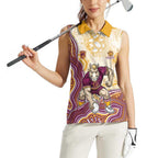 Brisbane Broncos NAIDOC Week 2026 Women Sleeveless Polo Shirt First Nations of Australia Aboriginal Mascot Rugby