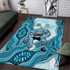 Cronulla Sharks NAIDOC Week 2026 Area Rug First Nations of Australia Aboriginal Mascot Rugby