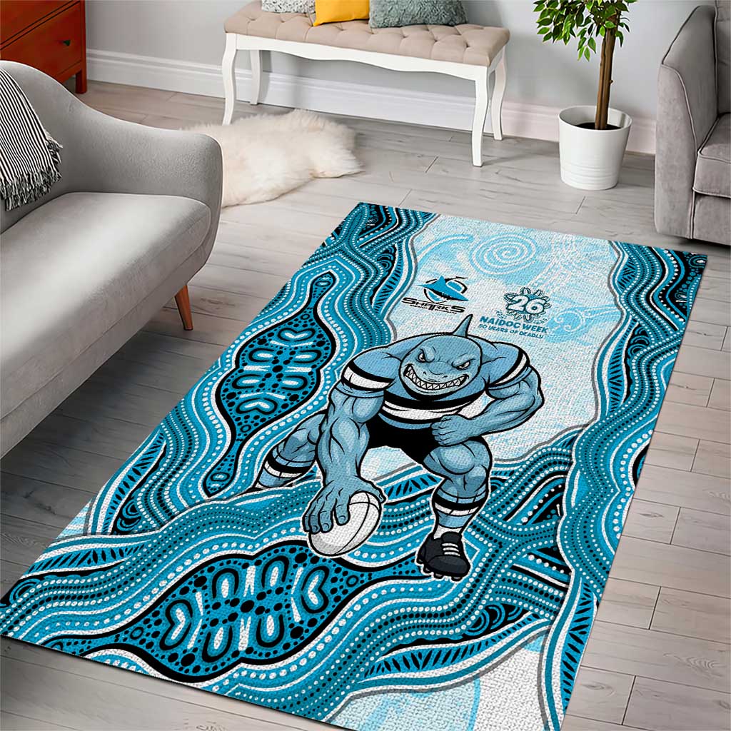 Cronulla Sharks NAIDOC Week 2026 Area Rug First Nations of Australia Aboriginal Mascot Rugby