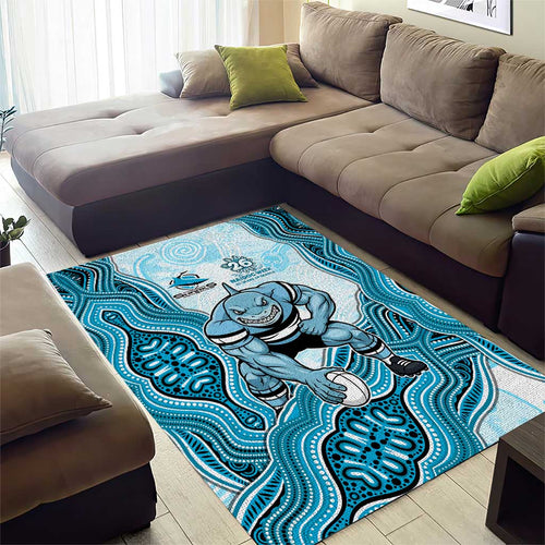 Cronulla Sharks NAIDOC Week 2026 Area Rug First Nations of Australia Aboriginal Mascot Rugby