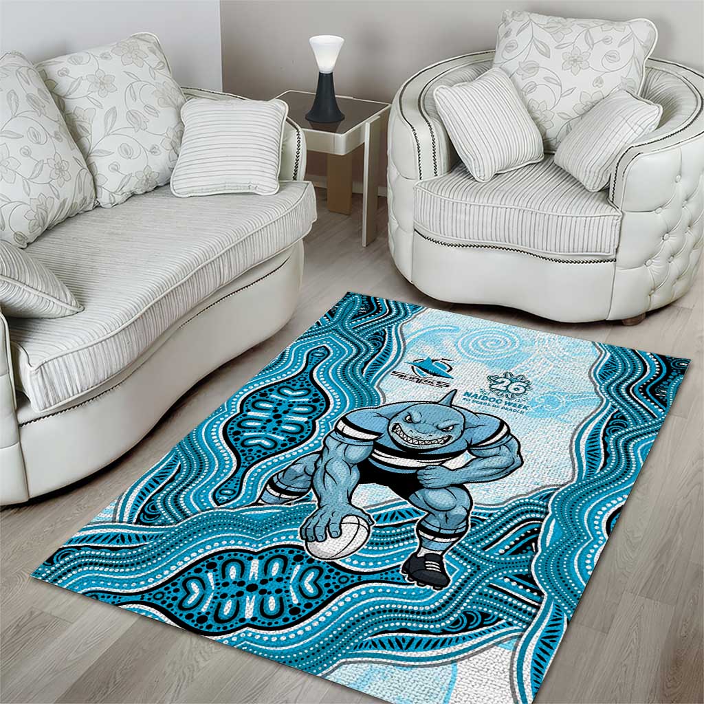 Cronulla Sharks NAIDOC Week 2026 Area Rug First Nations of Australia Aboriginal Mascot Rugby