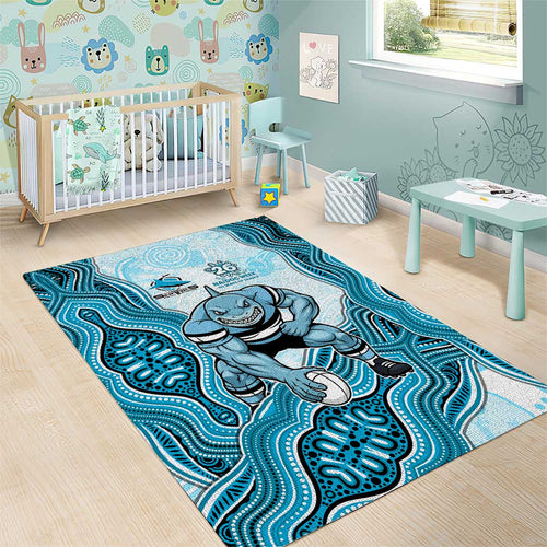 Cronulla Sharks NAIDOC Week 2026 Area Rug First Nations of Australia Aboriginal Mascot Rugby