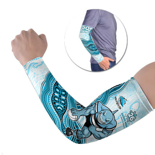 Cronulla Sharks NAIDOC Week 2026 Arm Sleeves First Nations of Australia Aboriginal Mascot Rugby
