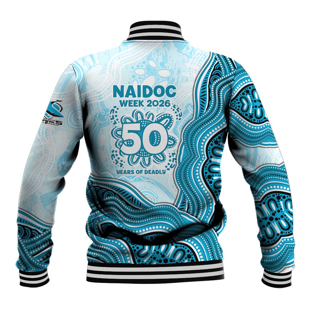 Cronulla Sharks NAIDOC Week 2026 Baseball Jacket First Nations of Australia Aboriginal Mascot Rugby