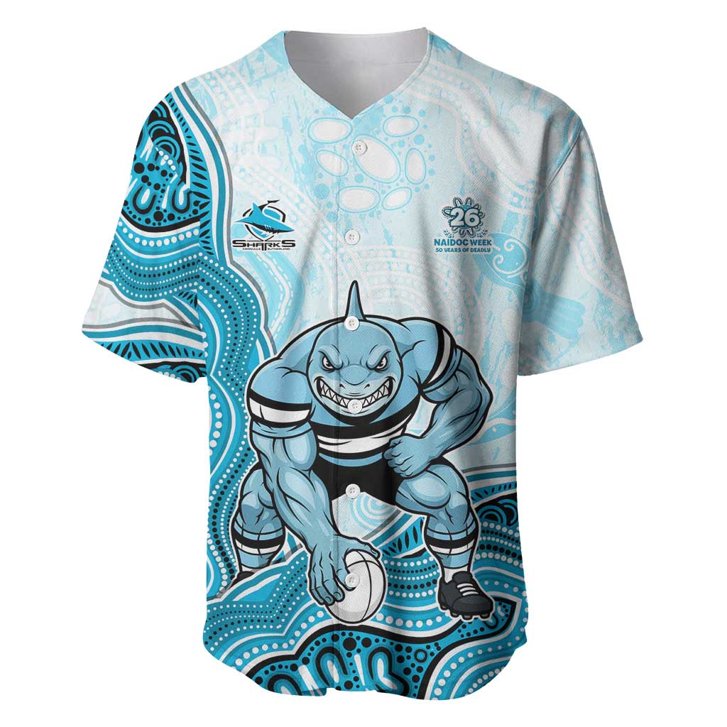 Cronulla Sharks NAIDOC Week 2026 Baseball Jersey First Nations of Australia Aboriginal Mascot Rugby