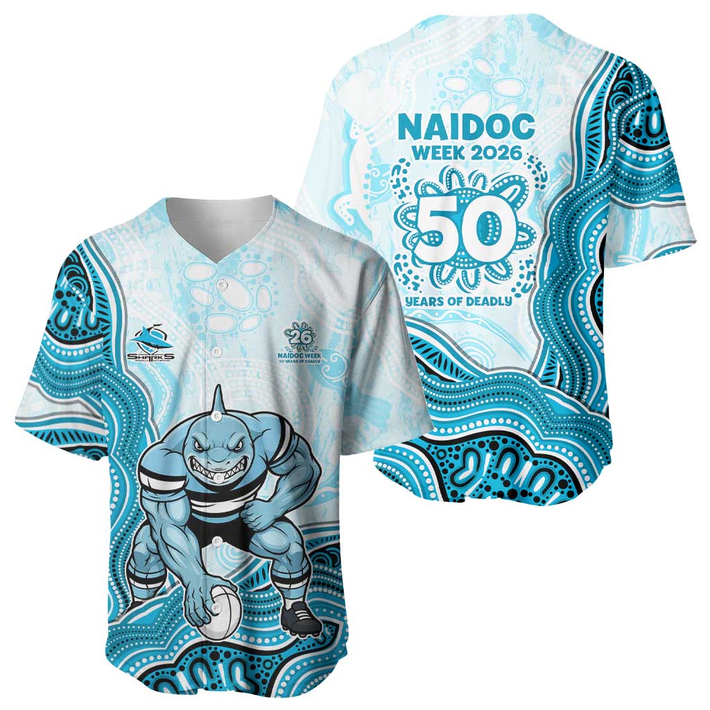 Cronulla Sharks NAIDOC Week 2026 Baseball Jersey First Nations of Australia Aboriginal Mascot Rugby