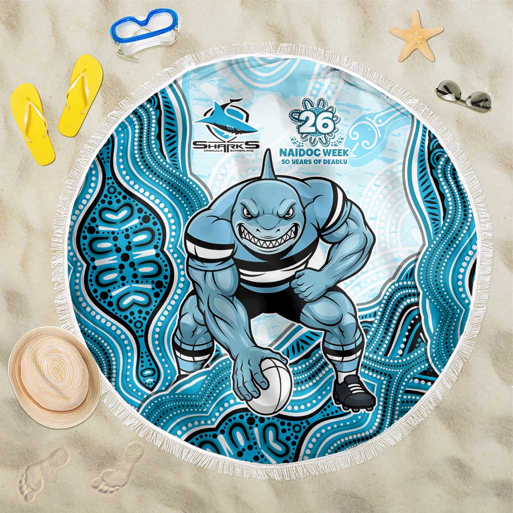Cronulla Sharks NAIDOC Week 2026 Beach Blanket First Nations of Australia Aboriginal Mascot Rugby