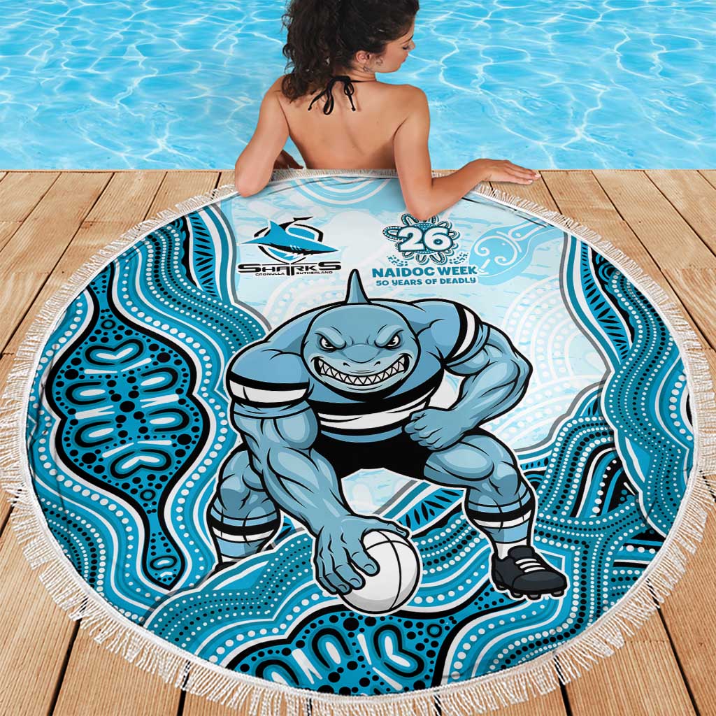 Cronulla Sharks NAIDOC Week 2026 Beach Blanket First Nations of Australia Aboriginal Mascot Rugby