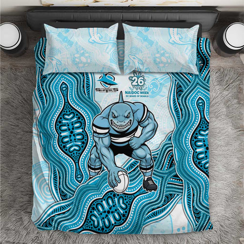 Cronulla Sharks NAIDOC Week 2026 Bedding Set First Nations of Australia Aboriginal Mascot Rugby