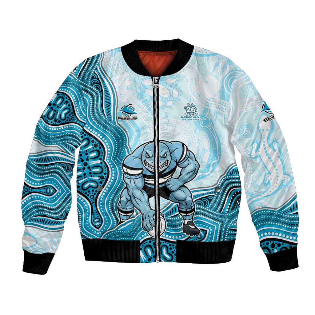 Cronulla Sharks NAIDOC Week 2026 Bomber Jacket First Nations of Australia Aboriginal Mascot Rugby