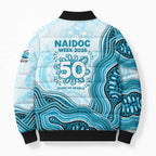 Cronulla Sharks NAIDOC Week 2026 Bomber Puffer Jacket First Nations of Australia Aboriginal Mascot Rugby