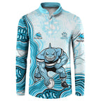 Cronulla Sharks NAIDOC Week 2026 Button Sweatshirt First Nations of Australia Aboriginal Mascot Rugby