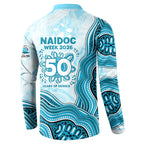 Cronulla Sharks NAIDOC Week 2026 Button Sweatshirt First Nations of Australia Aboriginal Mascot Rugby
