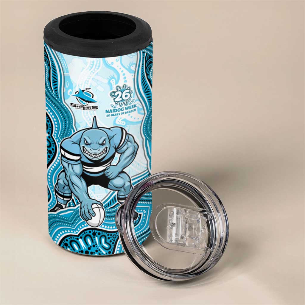 Cronulla Sharks NAIDOC Week 2026 4 in 1 Can Cooler Tumbler First Nations of Australia Aboriginal Mascot Rugby