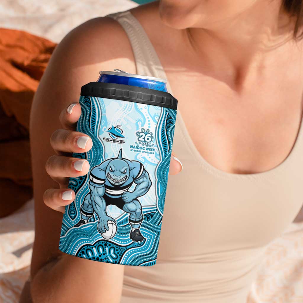 Cronulla Sharks NAIDOC Week 2026 4 in 1 Can Cooler Tumbler First Nations of Australia Aboriginal Mascot Rugby