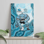 Cronulla Sharks NAIDOC Week 2026 Canvas Wall Art First Nations of Australia Aboriginal Mascot Rugby