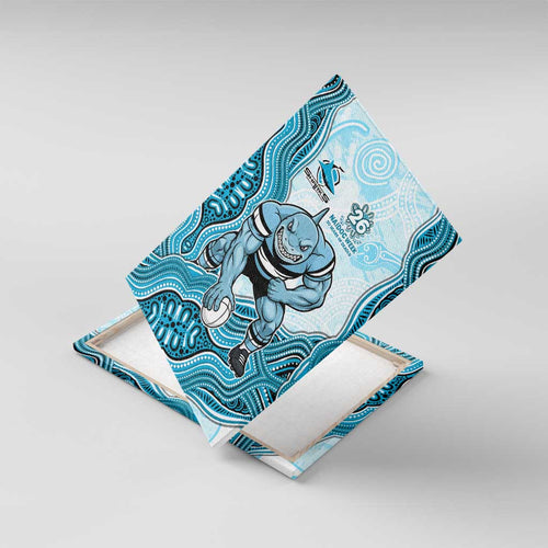 Cronulla Sharks NAIDOC Week 2026 Canvas Wall Art First Nations of Australia Aboriginal Mascot Rugby