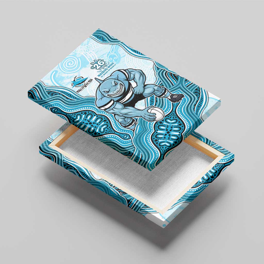 Cronulla Sharks NAIDOC Week 2026 Canvas Wall Art First Nations of Australia Aboriginal Mascot Rugby
