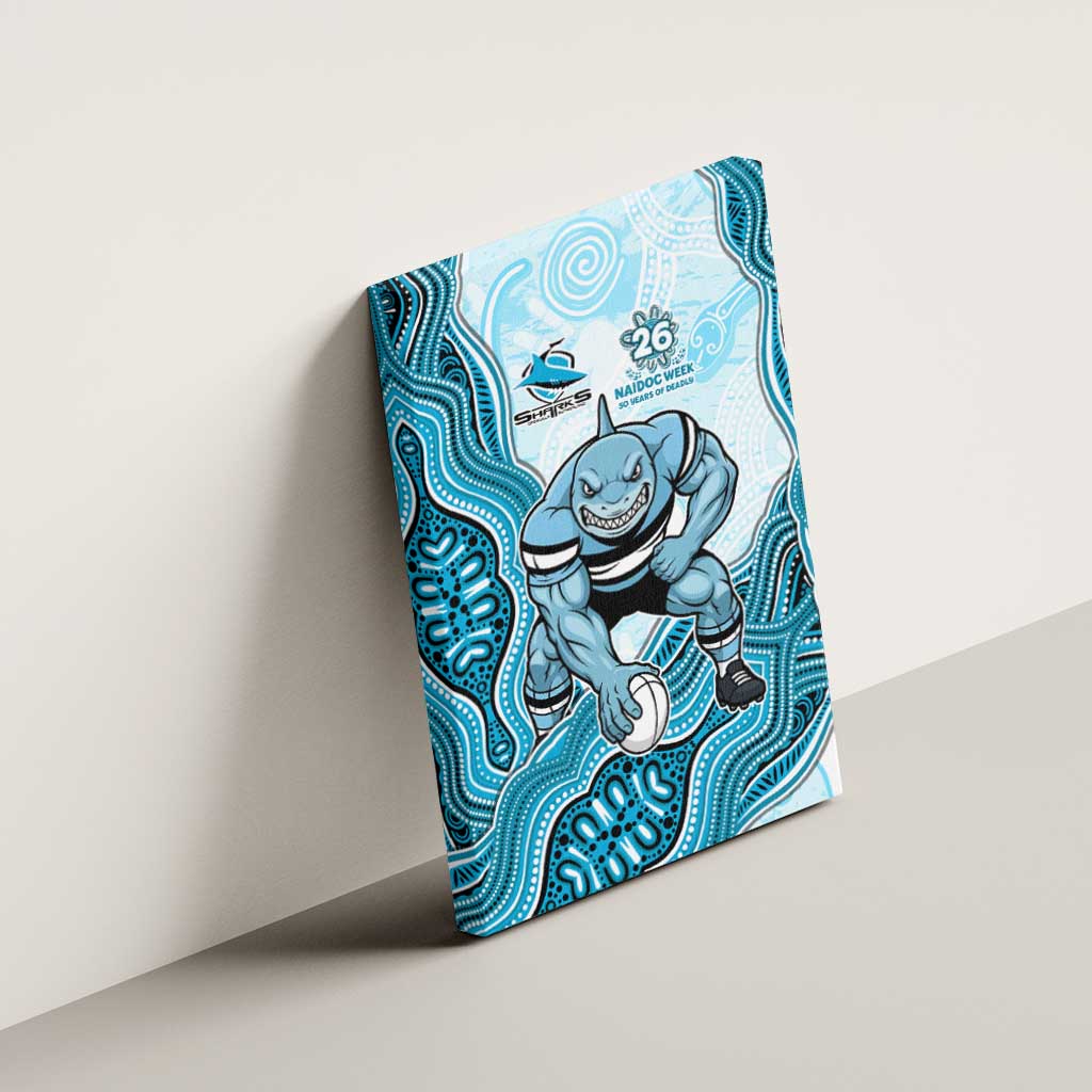 Cronulla Sharks NAIDOC Week 2026 Canvas Wall Art First Nations of Australia Aboriginal Mascot Rugby