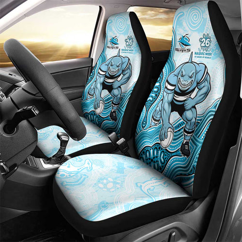Cronulla Sharks NAIDOC Week 2026 Car Seat Cover First Nations of Australia Aboriginal Mascot Rugby