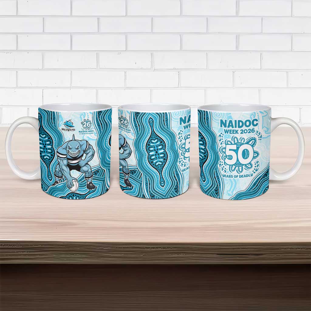 Cronulla Sharks NAIDOC Week 2026 Ceramic Mug First Nations of Australia Aboriginal Mascot Rugby