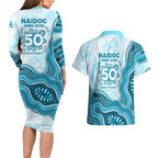Cronulla Sharks NAIDOC Week 2026 Couples Matching Long Sleeve Bodycon Dress and Hawaiian Shirt First Nations of Australia Aboriginal Mascot Rugby